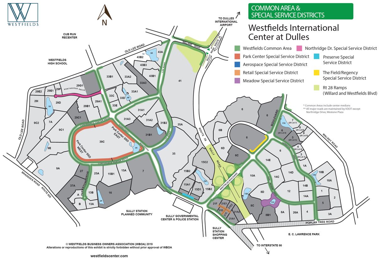 Westfields Common Area Map - Westfields Center