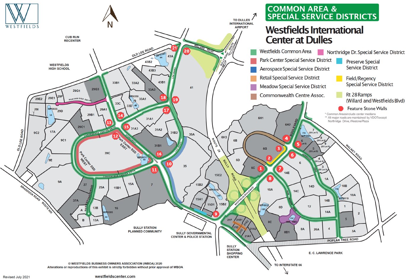 Westfields Common Area Map | Westfields Center